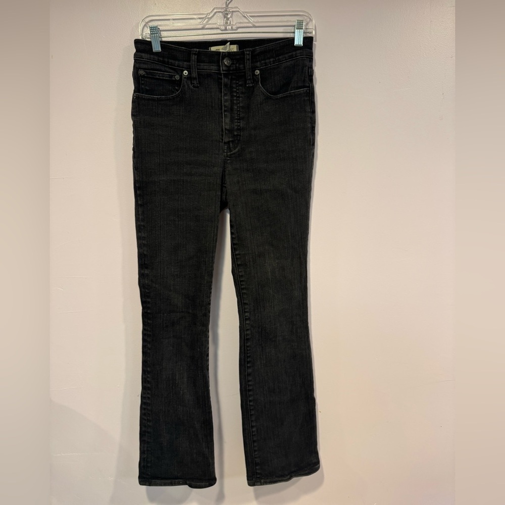 Madewell‎ Mid Rise kick out black jeans TALL